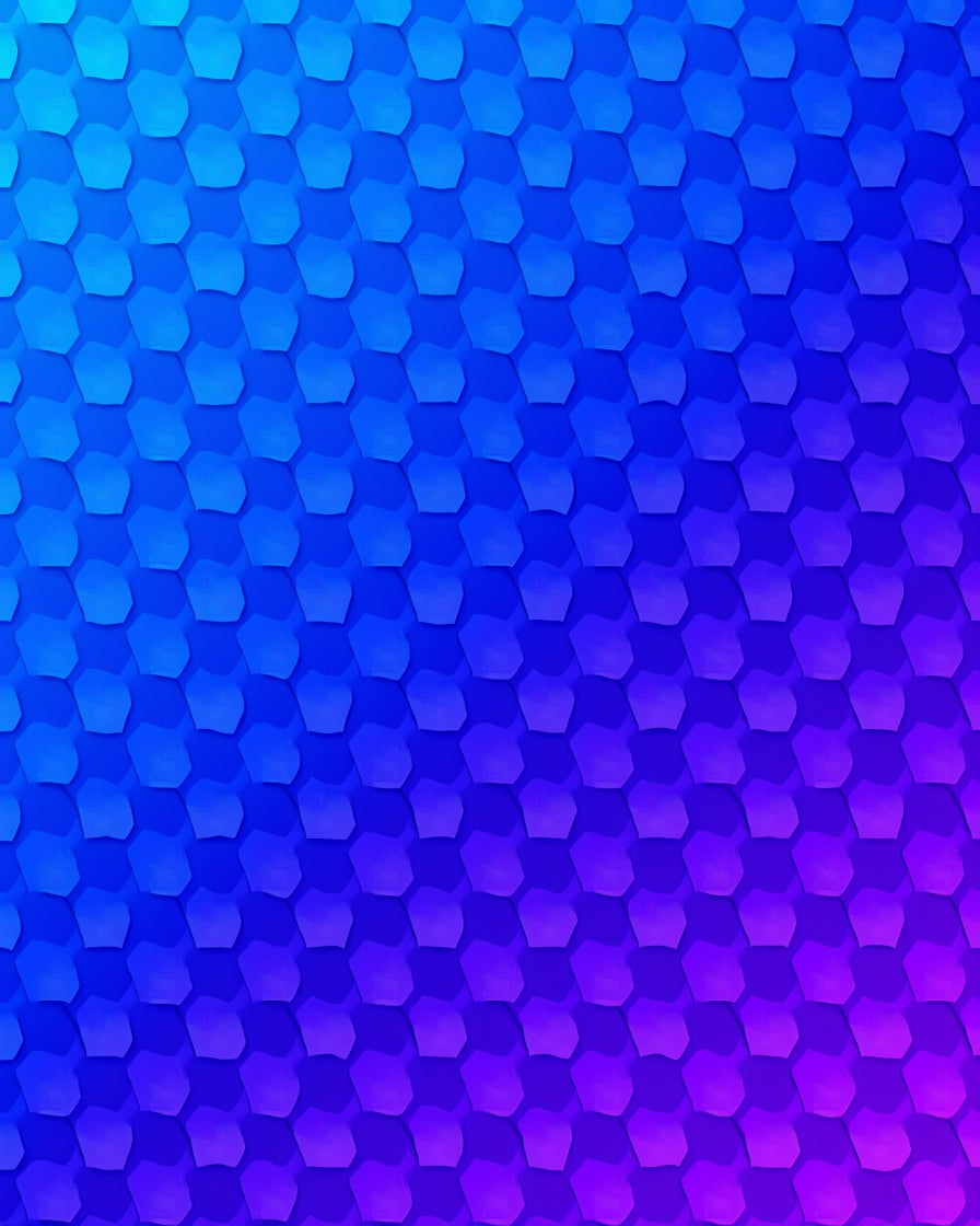 Hexagonal Pattern Gradient Rug