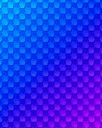 Hexagonal Pattern Gradient Rug