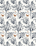 Woodland Creatures And Trees Design Rug