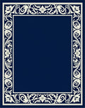 Classic Floral Scroll Border Rug