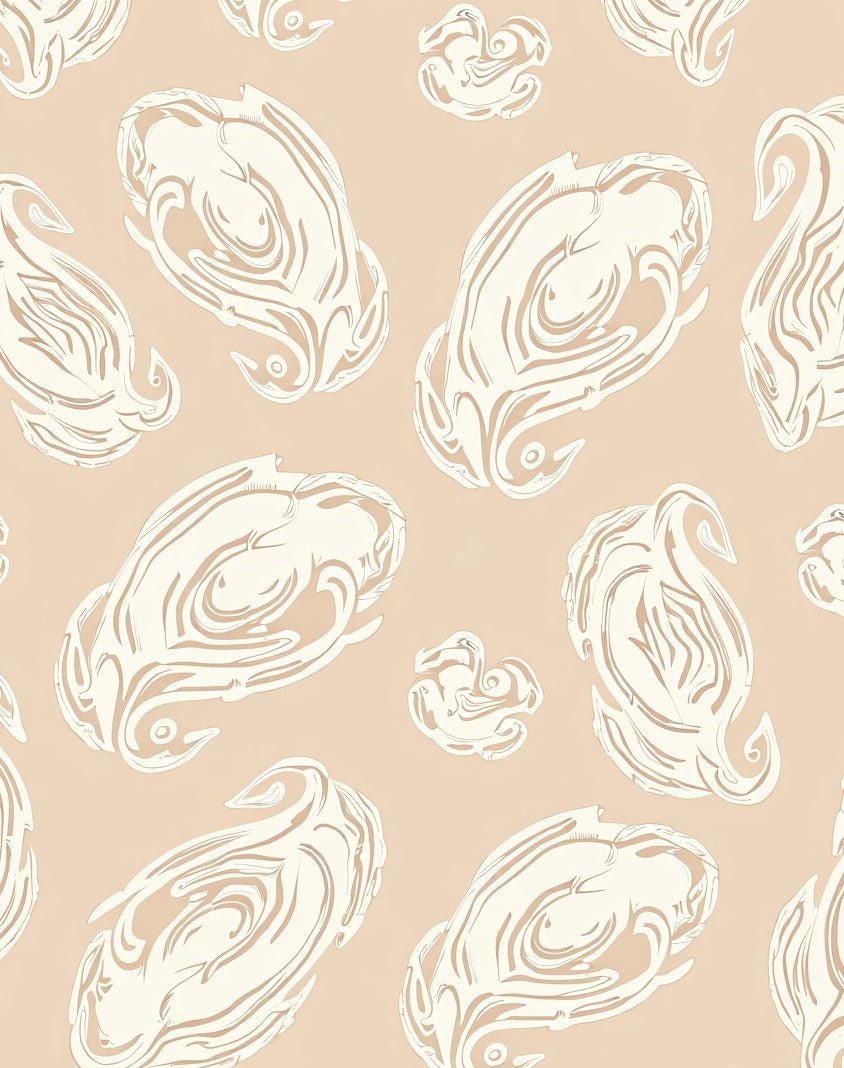 Abstract Organic Swirl Pattern Rug