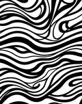Black White Swirl Pattern Design Rug