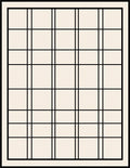 Bold Black Line Grid Pattern Decor Rug