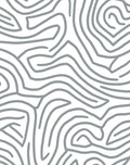Abstract Gray Swirls Pattern Rug