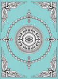 Elegant Mandala Floral Geometric Design Rug