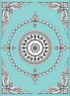 Elegant Mandala Floral Geometric Design Rug