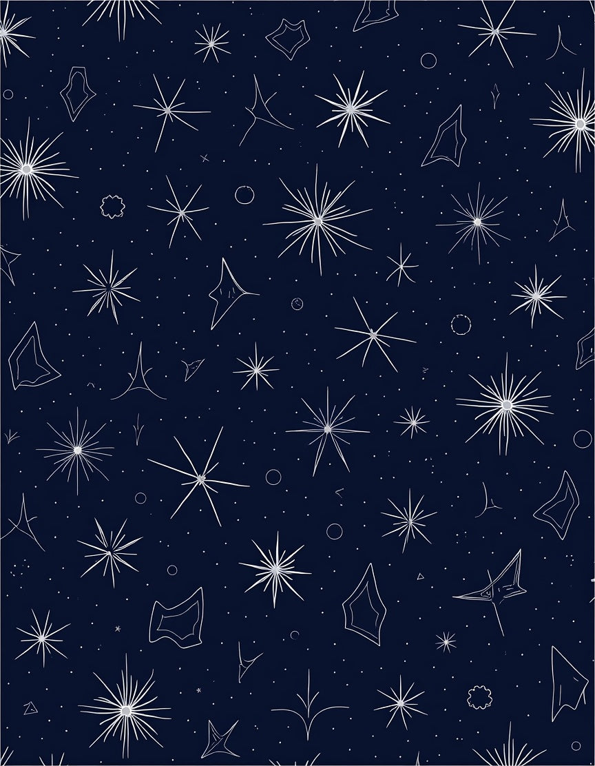 Radiant Celestial Star Pattern Rug