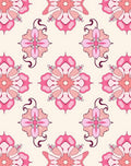 Pink Floral Mandala Pattern Rug