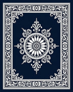 Ornate Floral Mandala Style Design Rug