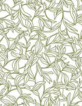 Delicate Leaf Outline Pattern Rug