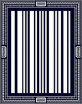 Bold Striped Frame Design Rug