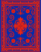 Classic Medallion Floral Scroll Rug