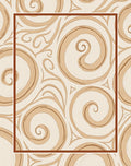 Swirl Pattern Neutral Tones Rug