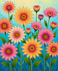 Garden Bloom Floral Pattern Rug