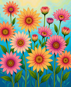 Garden Bloom Floral Pattern Rug