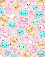 Cute Kawaii Monster Pattern Design Rug