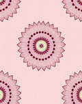 Pink Floral Mandala Design Rug
