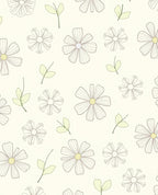 Delicate Daisy Outline Pattern Rug