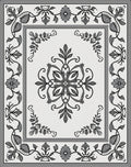 Classic Floral Swirls Pattern Rug