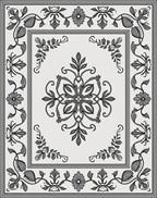 Classic Floral Swirls Pattern Rug