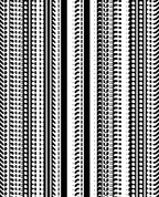 Abstract Black White Stripe Pattern Rug