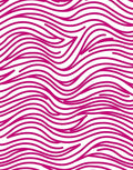 Vibrant Pink Wavy Stripes Pattern Rug