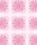 Pink Floral Pastel Pattern Rug