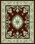 Classic Floral Medallion Bordered Rug