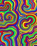 Vibrant Swirl Pattern Rug