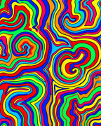 Vibrant Swirl Pattern Rug