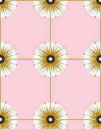 Radiant Sunburst Pattern Geometric Rug