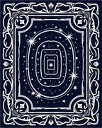 Celestial Night Star Constellation Rug