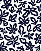 Bold Floral Outline Pattern Rug
