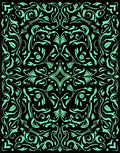 Intricate Floral Swirl Pattern Rug