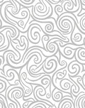 Swirling Abstract Gray Pattern Design Rug