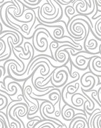 Swirling Abstract Gray Pattern Design Rug