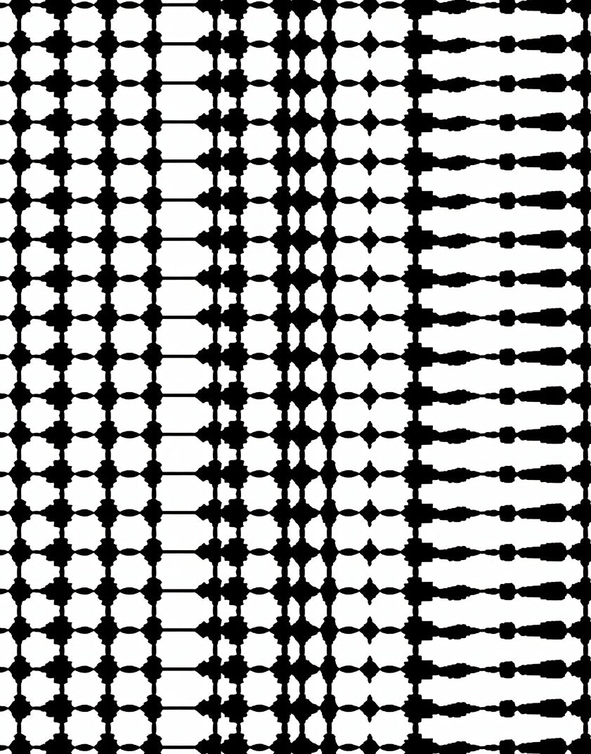 Monochrome Geometric Gradient Pattern Rug