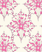Pink Floral Mandala Pattern Rug
