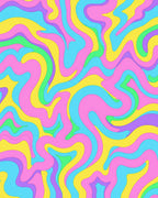 Psychedelic Swirl Abstract Pattern Rug