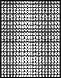 Overlapping Geometric Chain Link Pattern Rug