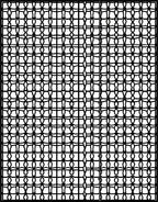 Overlapping Geometric Chain Link Pattern Rug