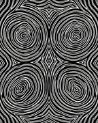 Concentric Swirls Abstract Pattern Rug
