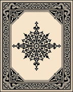 Classic Intricate Floral Medallion Design Rug