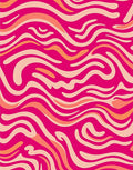 Vibrant Waves Abstract Pattern Rug