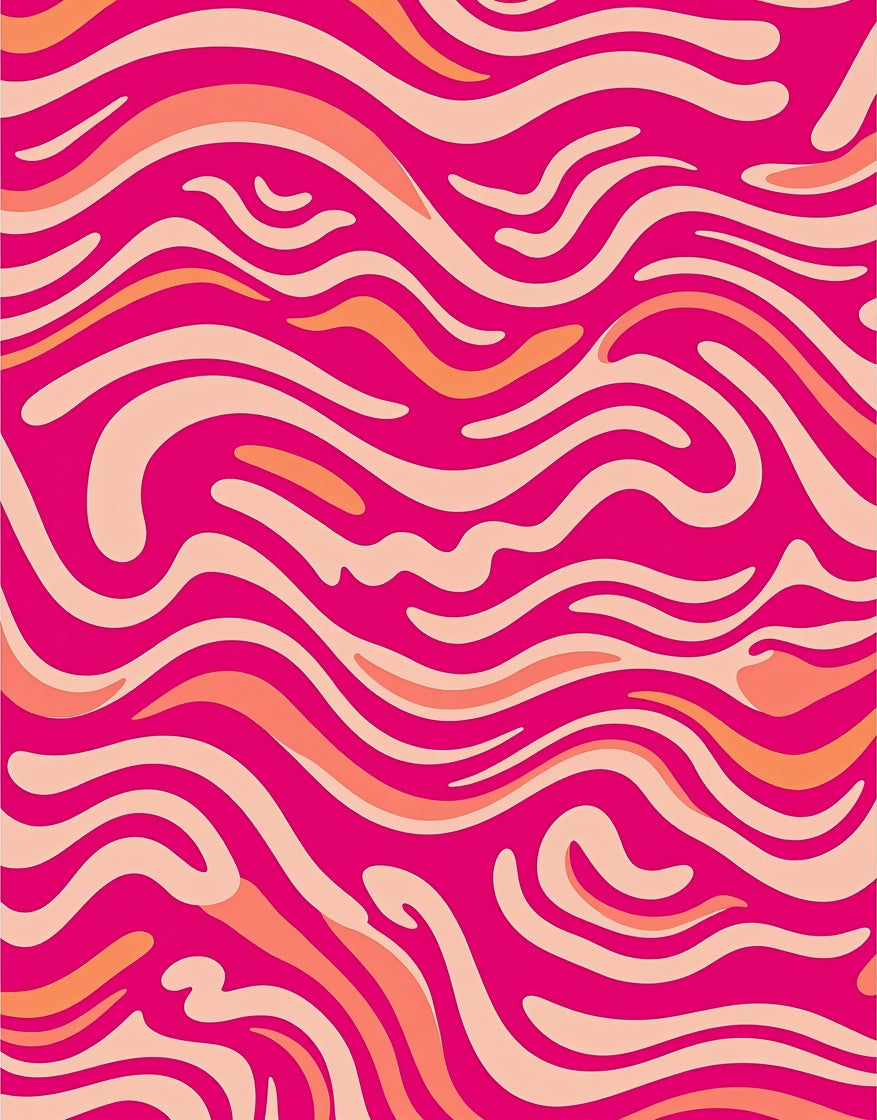 Vibrant Waves Abstract Pattern Rug