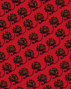 Ornate Floral Vine Pattern Rug