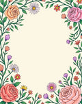 Vibrant Floral Vines Petals Rug