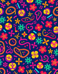 Whimsical Floral Geometric Design Rug