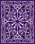 Ornate Floral Symmetry Design Rug
