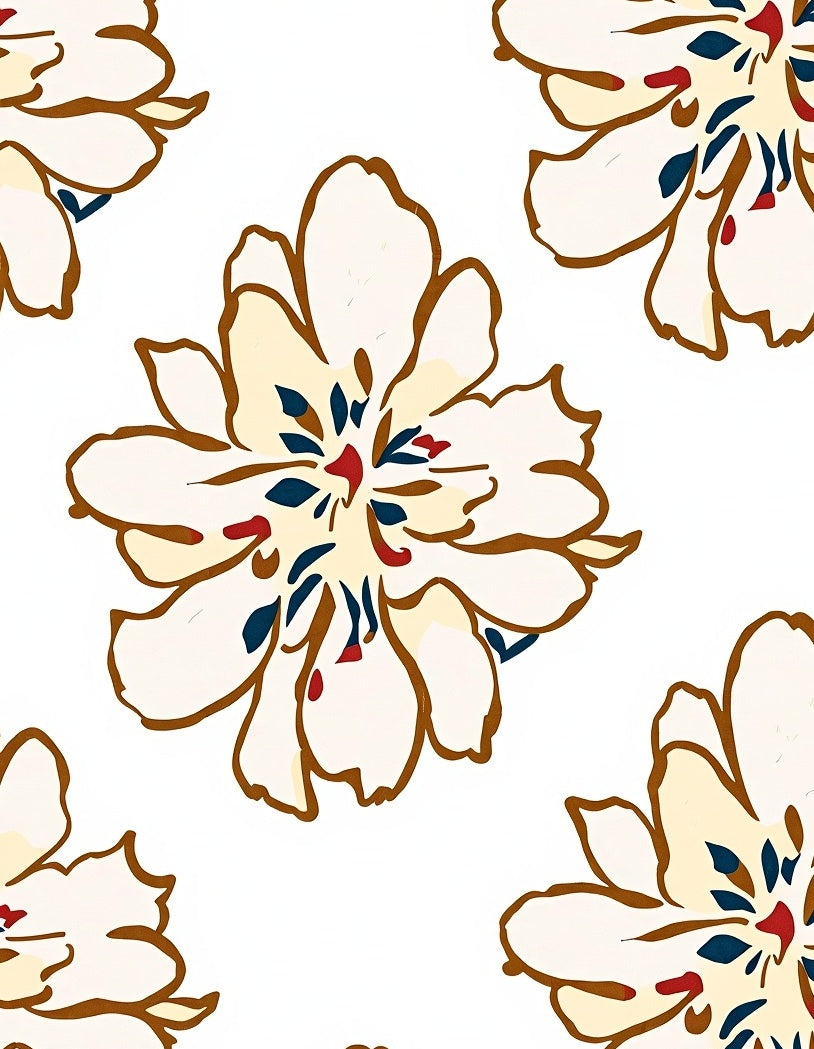 Vintage floral pattern Rug